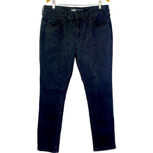 SEVEN7 Black Denim Slim Straight Fit Jeans‎